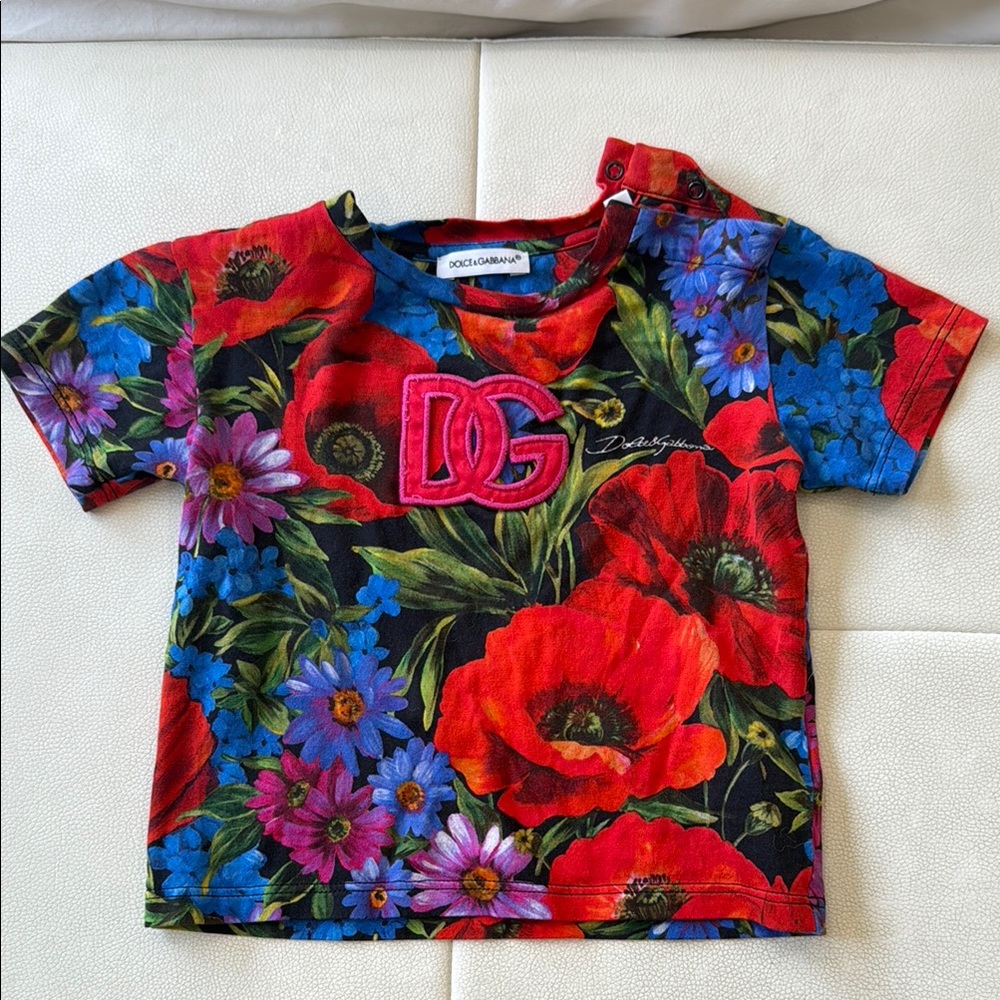 Dolce & Gabbana Red and Blue Floral Matching Set